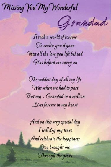 Keep Sake In Loving Memory Grandadgrave Funeral Poems Leave Behind