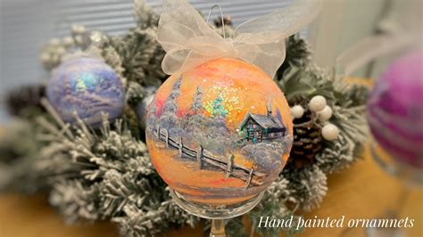 How To Make Your Own Hand Painted Ornaments 🎨 Step By Step Tutorial