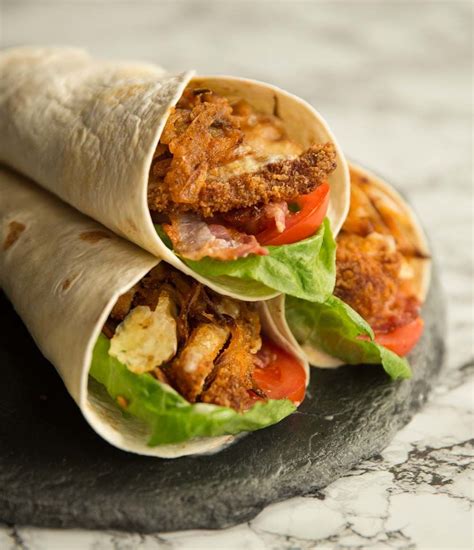 The Chicken In These Wraps Are Coated In A Crispy Breadcrumb And