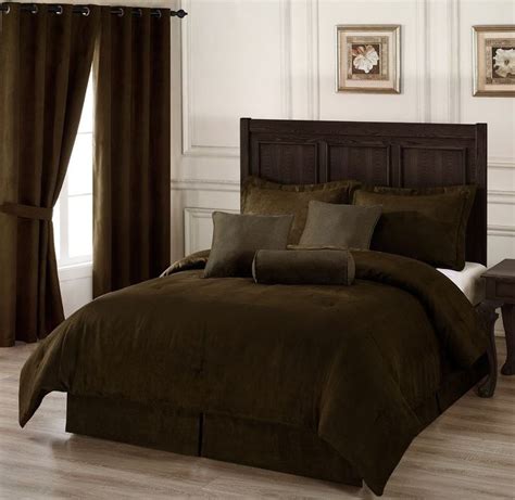 No matter which price range you select red and black king size comforter sets will always be more cost affective if caused by a set instead of piece by piece. 7 PC Chocolate Brown MicroSuede Comforter Set King Size ...