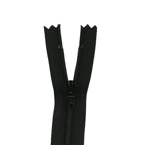 Ykk Zip 30cm Closed End Nylon Black 580 Quilt Yarn Stitch