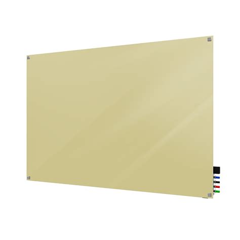 Ghent Harmony 4 H X 8 W Magnetic Glass Whiteboard With Square Corners Beige Hmysm48bg
