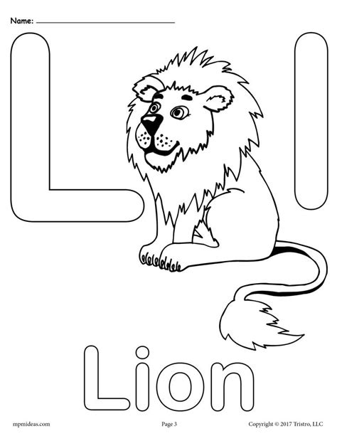 If you want more alphabet sheets. Letter L Alphabet Coloring Pages - 3 FREE Printable ...
