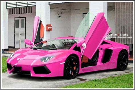 Lamborghini Aventador In Hot Pink Pink Ferrari Pink Lamborghini