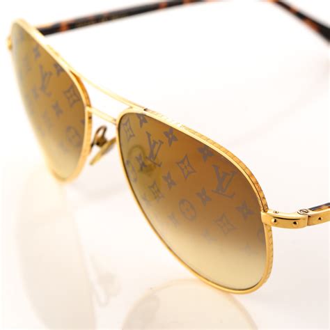 Louis Vuitton Mens Sunglasses Gold