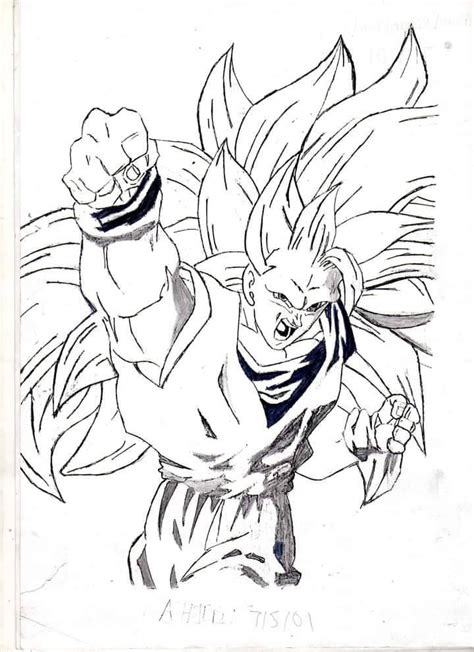 Ssj3 Goku By Richman90s On Deviantart