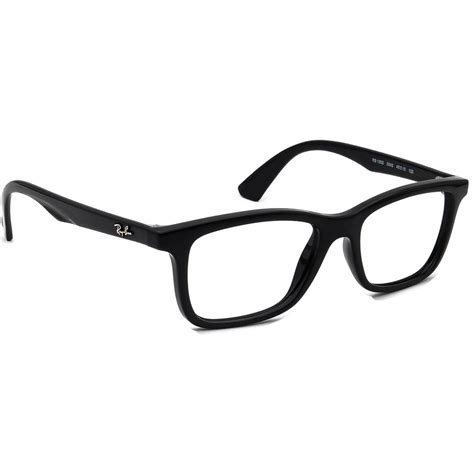 Ray Ban Small Eyeglasses Rb 1562 3542 Glossy Black Rectangular Frame 4816 125 Etsy