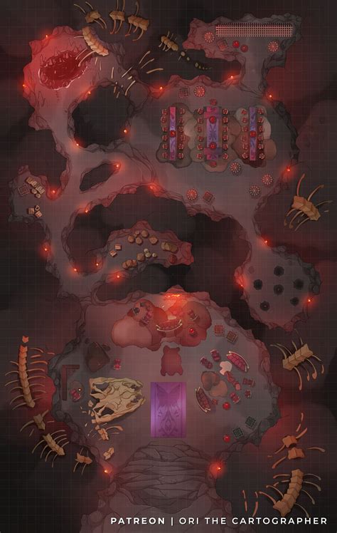 Vampires Underground Quarters 38x60 Patreon Fantasy Map