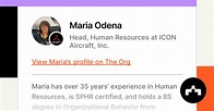 Maria Odena - Head, Human Resources at ICON Aircraft, Inc. | The Org
