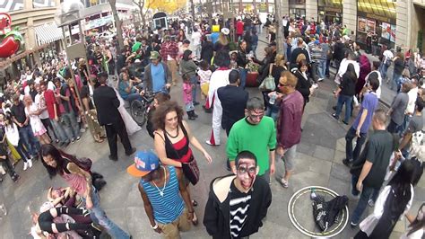 the undead on 16th street zombie crawl denver youtube
