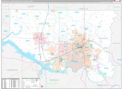 Maps Of Huntsville Metro Area Alabama