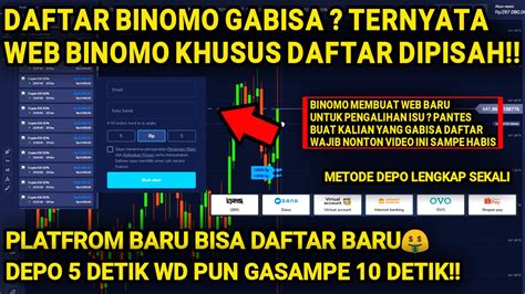 TRADING DENGAN MODAL KECIL DI PLATFROM BARU BUATAN BINOMO KEDUA ENAK