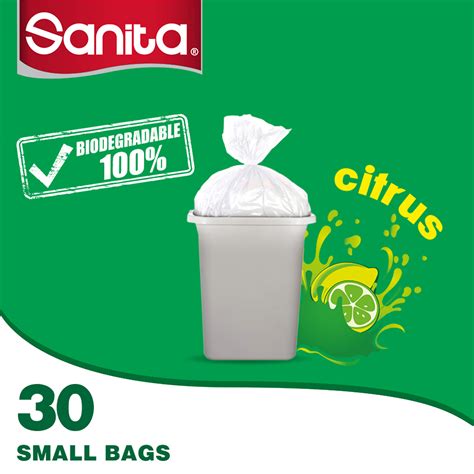 Sanita Trash Bags Biodegradable 5 Gallons Size 50 X 46cm 30pcs Online