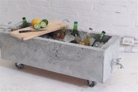 Diy Concrete Planter Doubles As An Industrial Chic Drink