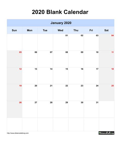 Printable Home Printable Free Printable 2020 Calendar ...