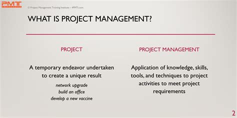 What Is Project Management? | Who Are Project Managers? | PMTI