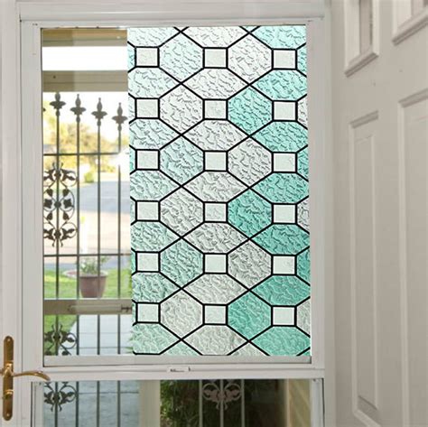Additionally, it can also be made with a variety of textures, colors, and stylistic elements. 92cm*500cm 2D Static Window Film Stained Glass Window Film ...