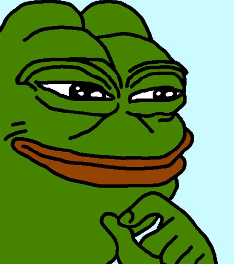 Pepe Squinting Smug Frog Know Your Meme