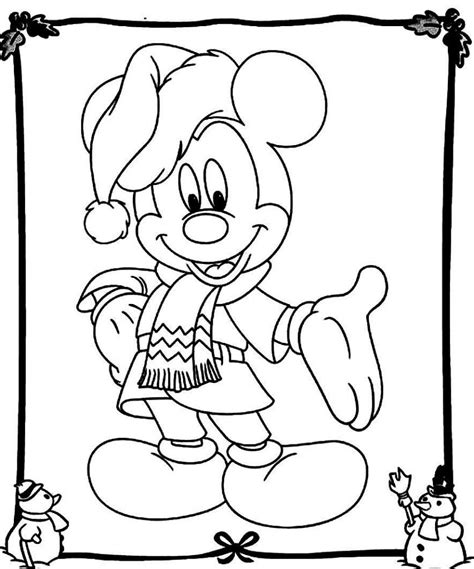 Mickey Mouse Christmas Coloring Pages - Best Coloring Pages For Kids