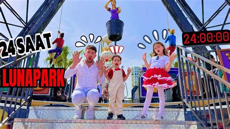 Kuzey Elİf Haftasonu 24 Saat Lunapark Vlog Gondola Bİndİk Korktuk دي دي ميدو لولو قناة