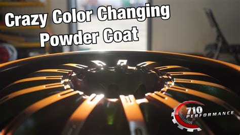 Color Changing Powder Coat From Tiger Drylac Youtube