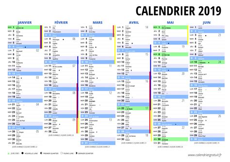 Calendrier 2019 Download 2019 Calendar Printable With Holidays List