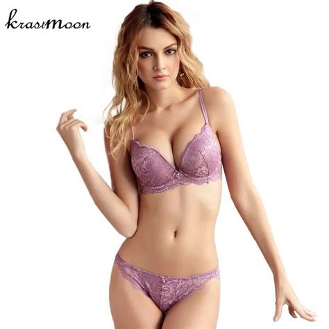 Buy New Sexy Underwear Women Bra Set Lace Flower Lingerie Set Bowknot Vintage
