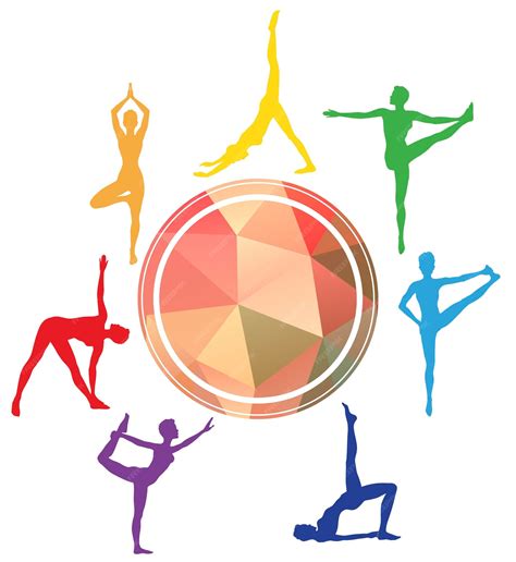 Premium Vector Yoga Asana Silhouettes Sport Studio Logo