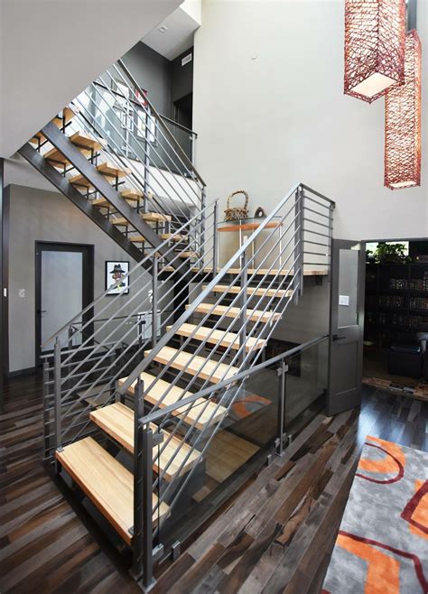 Custom Modern Interior Staircase And Railing — Phoenix Handcraft