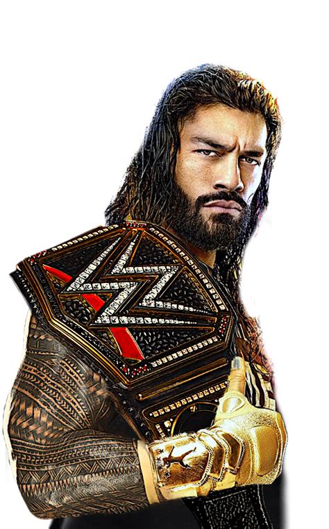 Roman Reigns Wwe Champion Custom Png By Decentrenderz On Deviantart