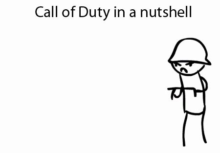 Share the best gifs now >>> Call of Duty in a nutshell Gif