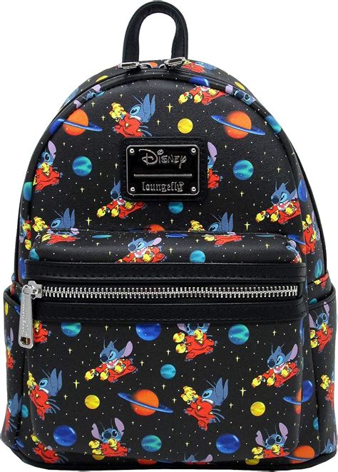 Loungefly X Disney Lilo And Stitch In Space Allover Print Mini Backpack