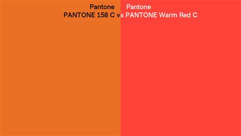 Pantone C Vs PANTONE Warm Red C Side By Side Comparison