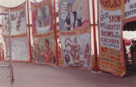 Circus Sideshow Banner Vintage Photographs Arts And Entertainment Sideshow