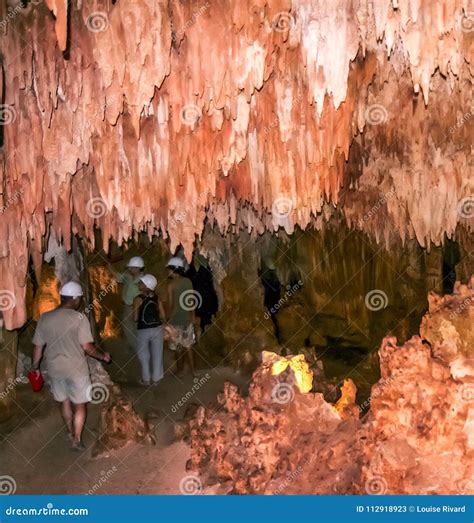Exploring Aktun Chen Caves In Yucatan Editorial Stock Photo Image Of