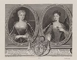 Engraving of Anna Sophie Charlotte of Brandenburg-Schwedt, Duchess of ...