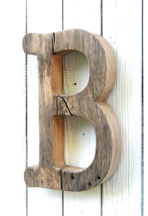 Rustic Wooden Letter Unfinished Barn Wood Letter Baby