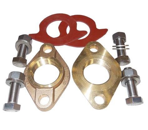 Oval Flange Kit Brass Threaded Evans Supply