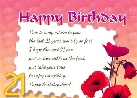 21st Birthday Quotes And Wishes Wishesgreeting