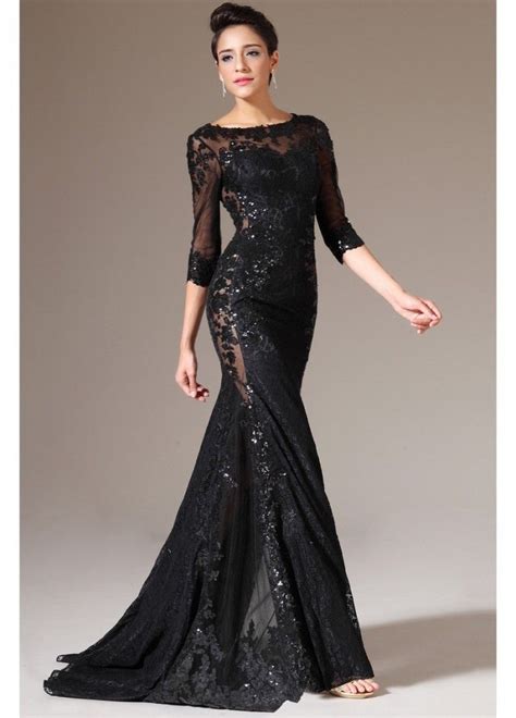 Excellent Black Evening Dresses Ideas Dressizer Black Lace Dress Long Black Lace Prom Dress