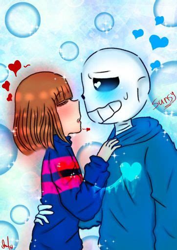 Drawing Sans And Frisk （〜∇〜 Undertale Aus Amino