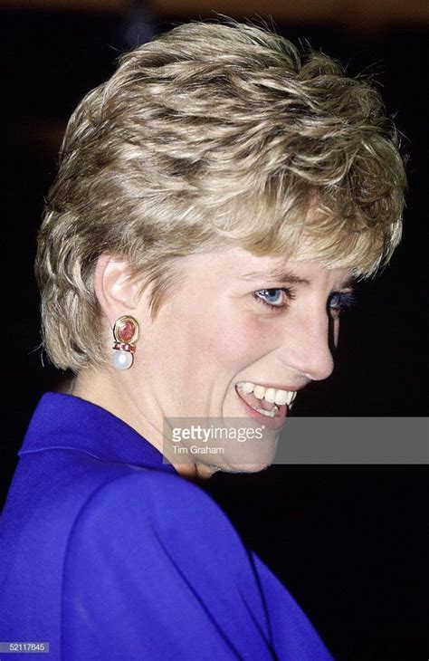 Princess Diana Laughing During An Official Visit To Seoul Korea