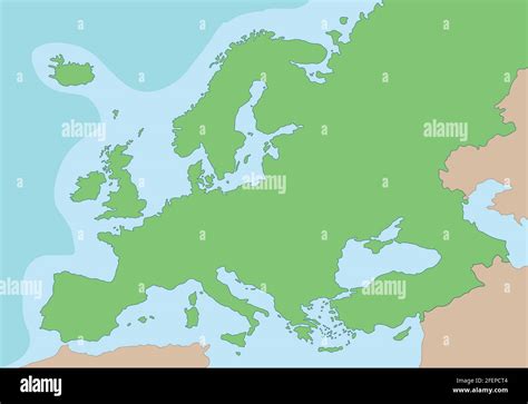 Blank Maps Of Europe No Borders