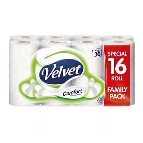Buy Velvet Comfort Toilet Rolls 16 Pack Online At Cherry Lane