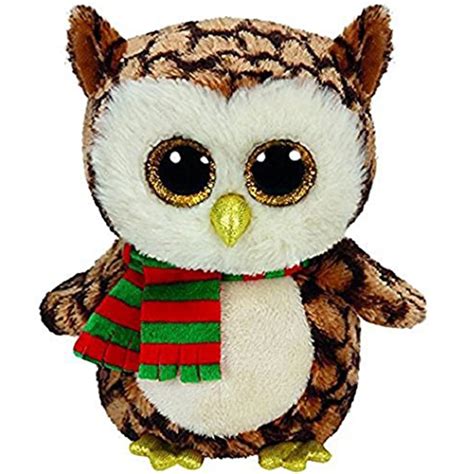 Pyoopeo Ty Beanie Boos 6 15cm Wise The Christmas Owl Plush Regular
