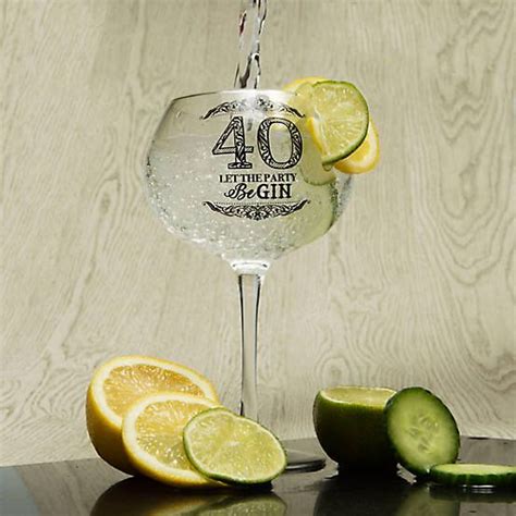 Share your thoughts, experiences and the tales behind the art. Gin Bloom '40' Birthday Glass | Freemans | Birthday glass ...