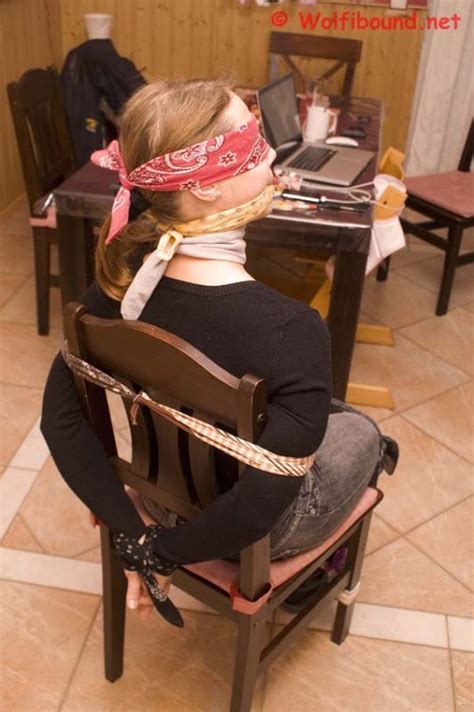 Tied To A Chair Gagged And Blindfolded With Banda Tumbex