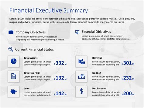 Financial Executive Summary Template Slideuplift