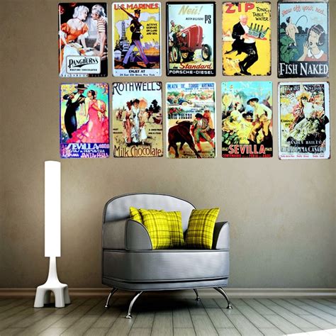 Use wall paintings by da vinci, michelangelo, and other old masters to decorate your formal living room or personal library, or grace an elegant living room. bullfighting Tin Signs Metal Plate Wall Bar Home Art Decor ...
