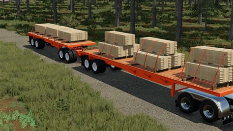 American Flatbed Trailers Pack V 10 Farming Simulator 22 Mods